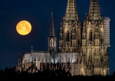 Moon Photography In Cologne Germany