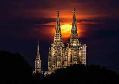 Moon Photography In Cologne Germany